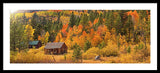 Hope Valley Fall Cabin By Brad Scott - Framed Print