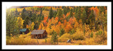 Hope Valley Fall Cabin By Brad Scott - Framed Print