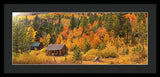 Hope Valley Fall Cabin By Brad Scott - Framed Print