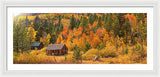 Hope Valley Fall Cabin By Brad Scott - Framed Print