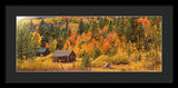 Hope Valley Fall Cabin By Brad Scott - Framed Print