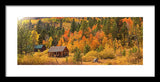 Hope Valley Fall Cabin By Brad Scott - Framed Print