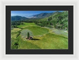Horse Creek Ranch Aerial - Framed Print
