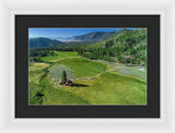Horse Creek Ranch Aerial - Framed Print