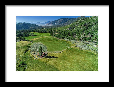 Horse Creek Ranch Aerial - Framed Print