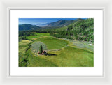 Horse Creek Ranch Aerial - Framed Print