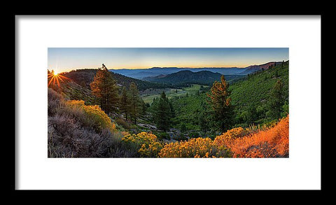 Horse Creek Ranch Sunrise - Framed Print
