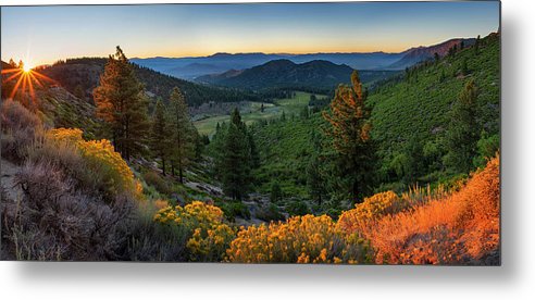 Horse Creek Ranch Sunrise - Metal Print