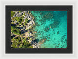 Inspiration Point Lake Tahoe Paddlers - Framed Print