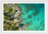 Inspiration Point Lake Tahoe Paddlers - Framed Print