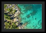 Inspiration Point Lake Tahoe Paddlers - Framed Print