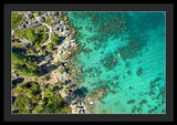 Inspiration Point Lake Tahoe Paddlers - Framed Print