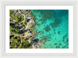 Inspiration Point Lake Tahoe Paddlers - Framed Print