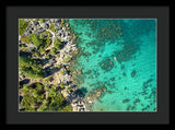 Inspiration Point Lake Tahoe Paddlers - Framed Print