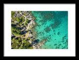 Inspiration Point Lake Tahoe Paddlers - Framed Print