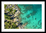 Inspiration Point Lake Tahoe Paddlers - Framed Print