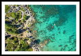 Inspiration Point Lake Tahoe Paddlers - Framed Print