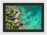 Inspiration Point Lake Tahoe Paddlers - Framed Print