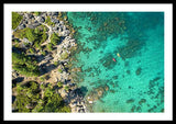 Inspiration Point Lake Tahoe Paddlers - Framed Print
