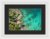 Inspiration Point Lake Tahoe Paddlers - Framed Print