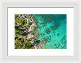 Inspiration Point Lake Tahoe Paddlers - Framed Print