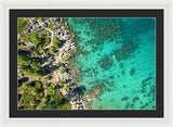 Inspiration Point Lake Tahoe Paddlers - Framed Print