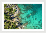 Inspiration Point Lake Tahoe Paddlers - Framed Print