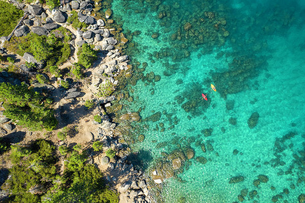 Inspiration Point Lake Tahoe Paddlers - Art Print