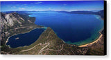 Lake Tahoe Aerial Panorama - Emerald Bay Aerial - Canvas Print-14.000" x 6.375"-Lake Tahoe Prints