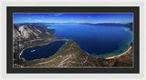 Lake Tahoe Aerial Panorama - Emerald Bay Aerial - Framed Print-Lake Tahoe Prints