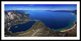 Lake Tahoe Aerial Panorama - Emerald Bay Aerial - Framed Print-Lake Tahoe Prints