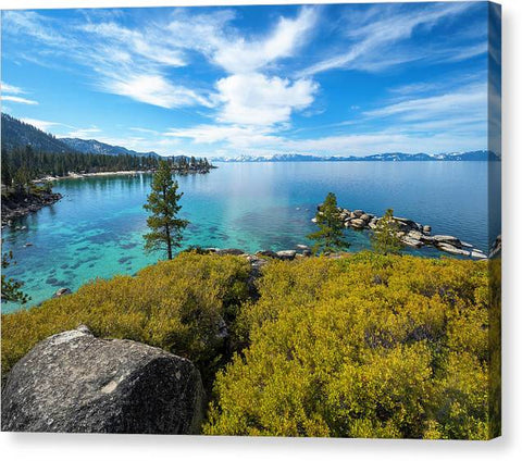 Manzanita View - Sand Harbor Lake Tahoe - Canvas Print
