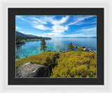 Manzanita View - Sand Harbor Lake Tahoe - Framed Print