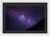 Milky Way Hill - Framed Print