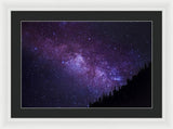 Milky Way Hill - Framed Print