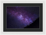 Milky Way Hill - Framed Print