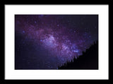 Milky Way Hill - Framed Print