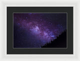 Milky Way Hill - Framed Print