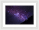 Milky Way Hill - Framed Print