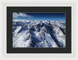 Mt Tallac Winter Aerial - Brad Scott - Framed Print