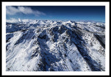 Mt Tallac Winter Aerial - Brad Scott - Framed Print