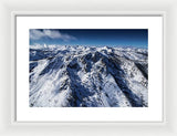 Mt Tallac Winter Aerial - Brad Scott - Framed Print