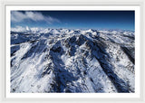 Mt Tallac Winter Aerial - Brad Scott - Framed Print
