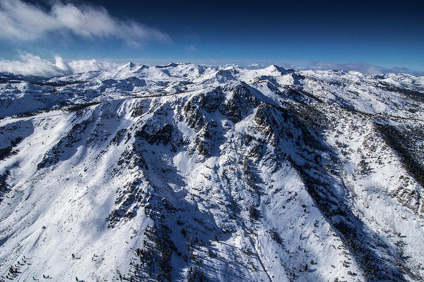 Mt Tallac Winter Aerial - Brad Scott - Art Print