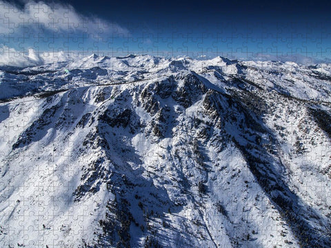 Mt Tallac Winter Aerial - Brad Scott - Puzzle