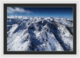 Mt Tallac Winter Aerial - Brad Scott - Framed Print