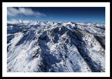 Mt Tallac Winter Aerial - Brad Scott - Framed Print
