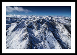 Mt Tallac Winter Aerial - Brad Scott - Framed Print