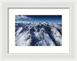 Mt Tallac Winter Aerial - Brad Scott - Framed Print
