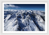 Mt Tallac Winter Aerial - Brad Scott - Framed Print